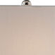 Clover 26.5 inch 150 watt Silver Table Lamp Portable Light