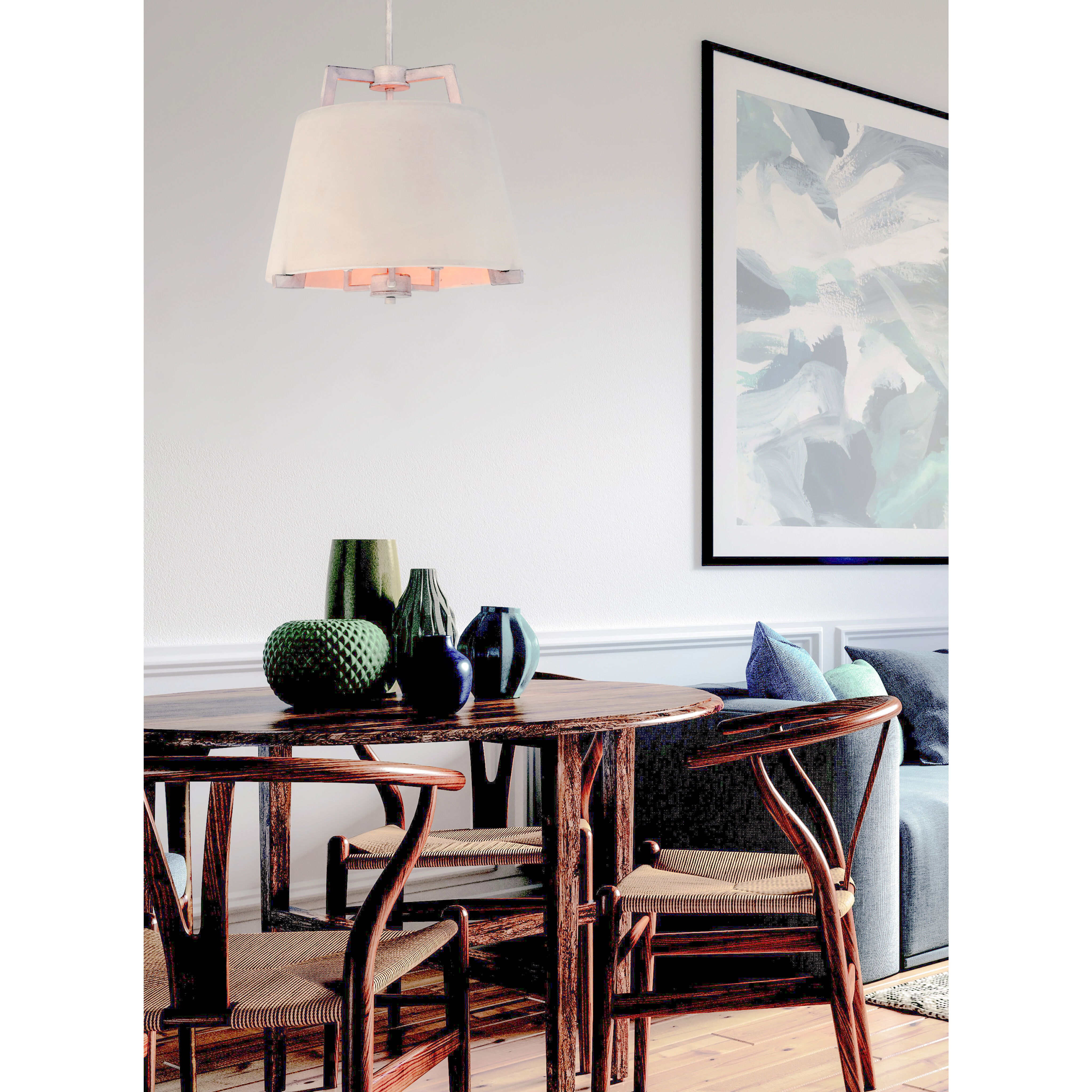 Orson 3 Light 16.75 inch Driftwood Pendant System Ceiling Light