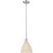 Natural Ballston Dome 1 Light 7.5 inch Brushed Satin Nickel Mini Pendant Ceiling Light
