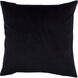 Midnight 20 inch Black Pillow
