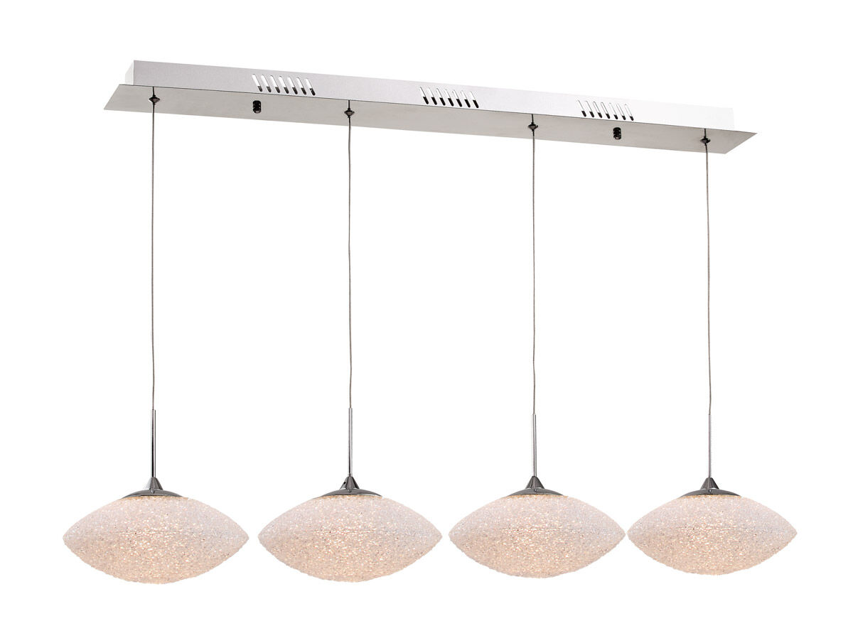 Urban Crush 4 Light 34.75 inch Polished Chrome Island Pendant Ceiling Light
