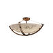 LumenAria LED 42 inch Dark Bronze Semi-Flush Ceiling Light