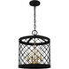 Calais 4 Light 14.75 inch Earth Black Pendant Ceiling Light