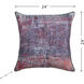 Wyatt Abstract 24 inch Multicolor Pillow in 24" x 24"