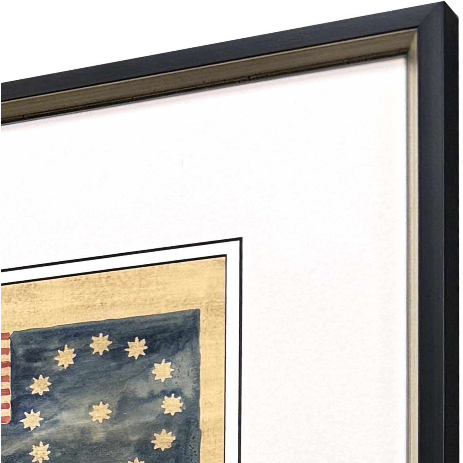 American Flags Blue and Red Framed Art