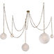 Marbelle 5 Light 84.5 inch Legacy Brass Pendant Ceiling Light