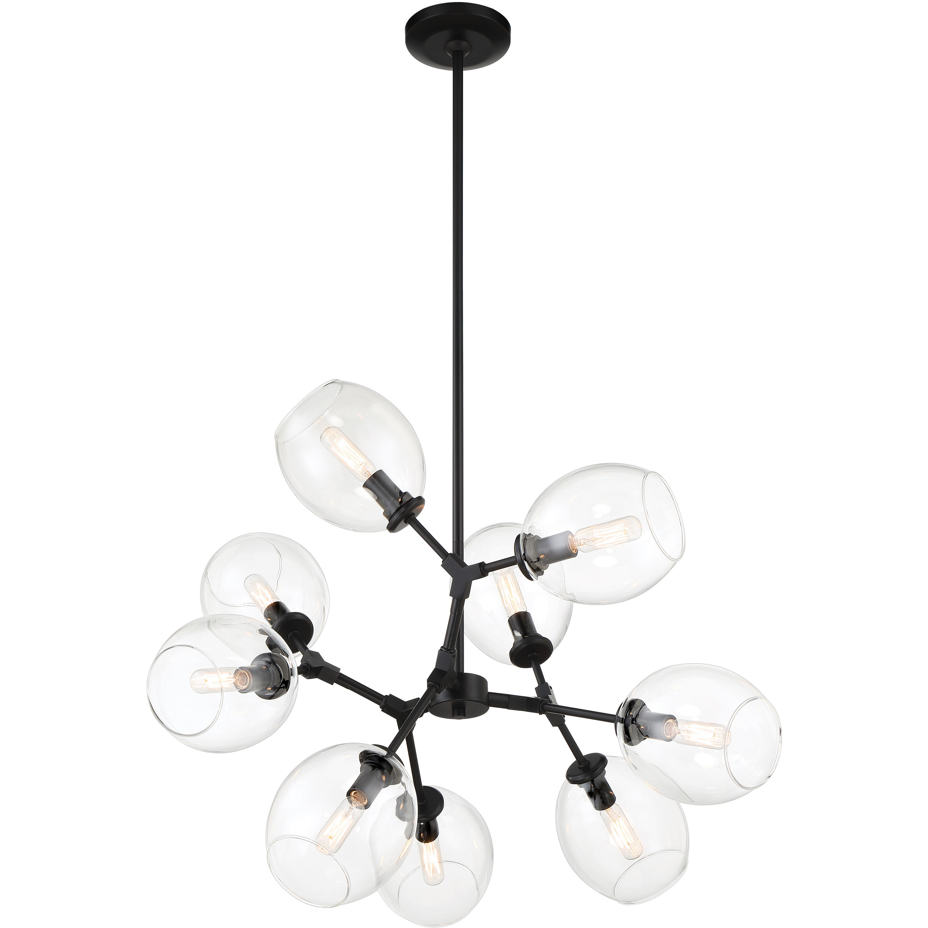 Nexpo 9 Light 30 inch Coal Chandelier Ceiling Light
