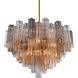 Addis 16 Light 32 inch Aged Brass Chandelier Ceiling Light in Tronchi Glass Autumn