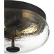 Lindsay 2 Light 12 inch Matte Black Flush Mount Ceiling Light
