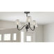 McKinney 3 Light 21.75 inch Matte Black Semi-Flush Mount Ceiling Light, Extra Large