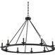 Middleton 10 Light 45 inch Matte Black Chandelier Ceiling Light, Essentials