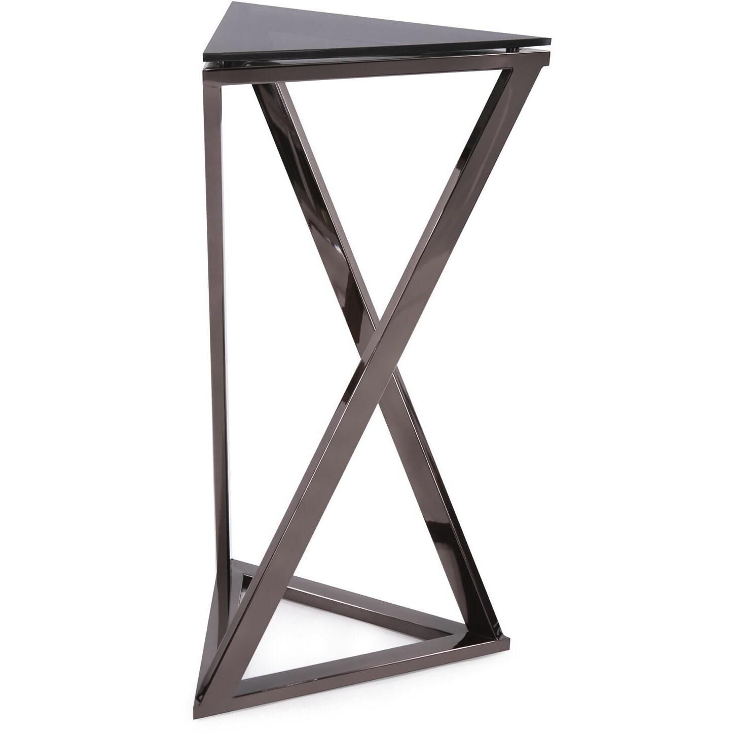 Talen Twist 32.25 X 18.5 inch Nickel Table