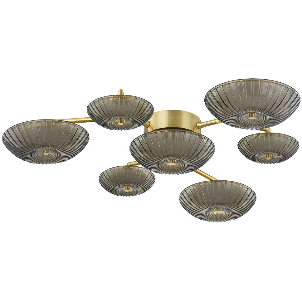 Birmingham LED 40.75 inch Vintage Polished Brass Flush Mount Ceiling Light