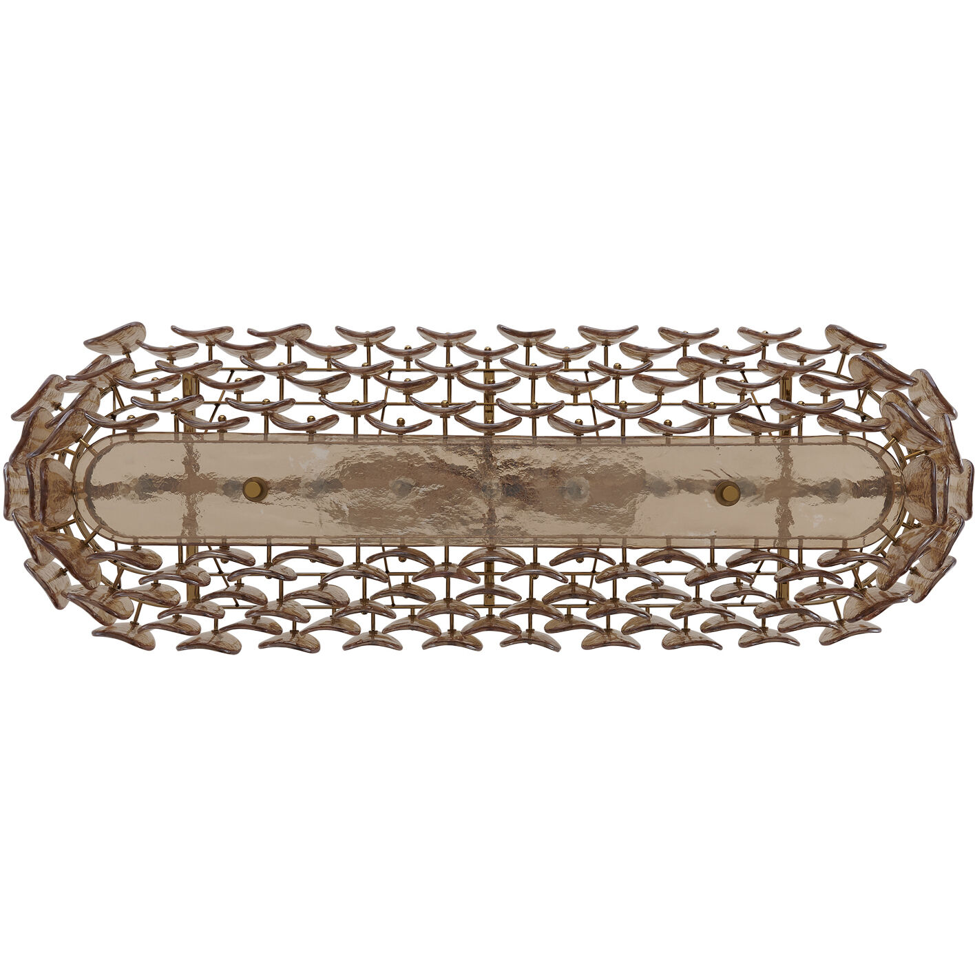 Uroko 9 Light 16 inch Polished Winter Brass Linear Pendant Ceiling Light