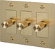 3G 100-120 Brass Dimmer Switch, LED