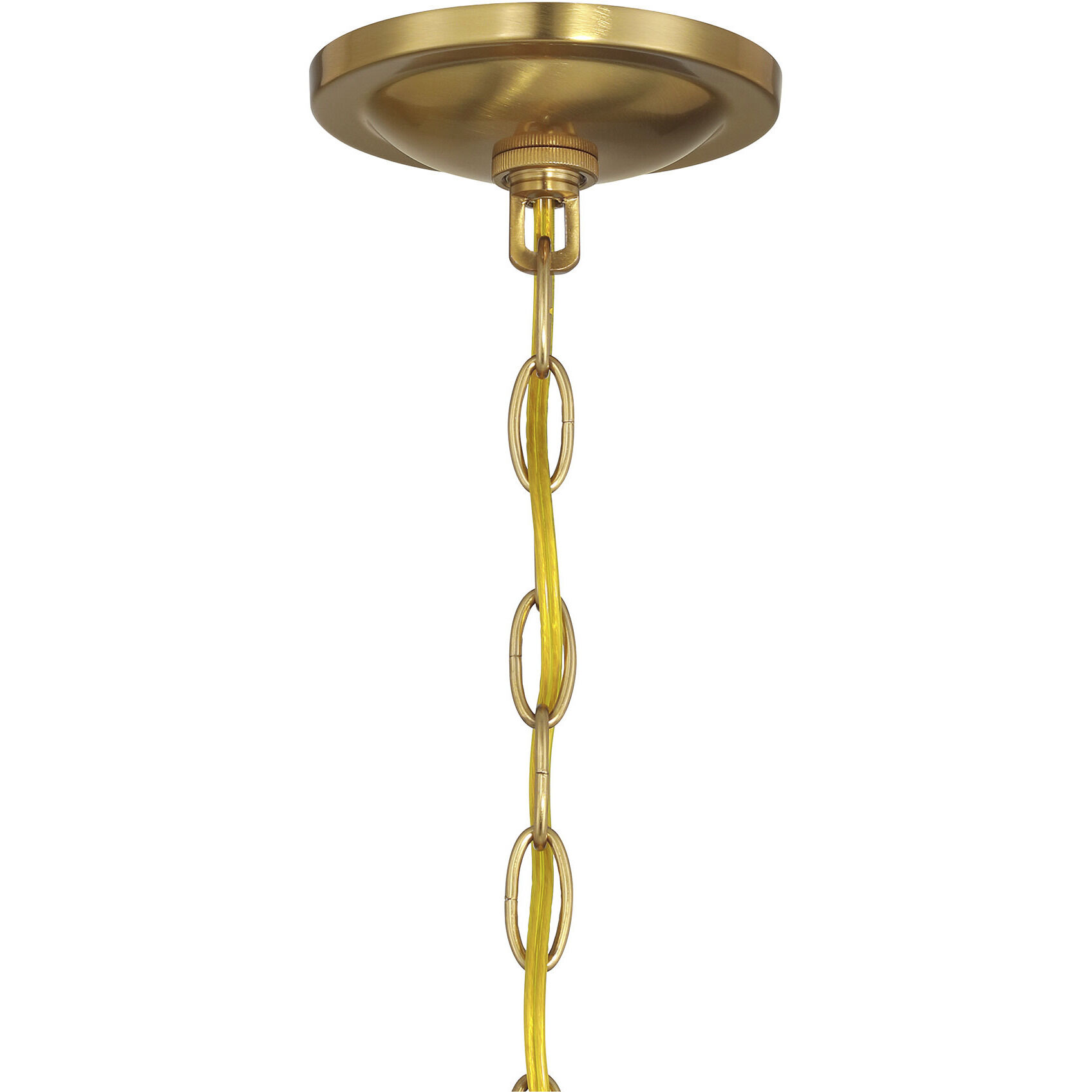 Transitional 6 Light 28 inch Natural Brass Chandelier Ceiling Light