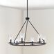 Jared 6 Light 30 inch Matte Black Chandelier Ceiling Light