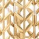 Claire Bell 3 Light 12 inch Gold Leaf Lantern Pendant Ceiling Light