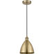 Edison Dome 1 Light 8 inch Antique Brass Mini Pendant Ceiling Light