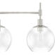 Xidane 5 Light 42 inch Brushed Nickel Linear Chandelier Ceiling Light