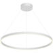 Cerchio Pendant Ceiling Light in White