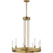 Ovation LED 23.5 inch Gold Single-Tier Chandelier Ceiling Light