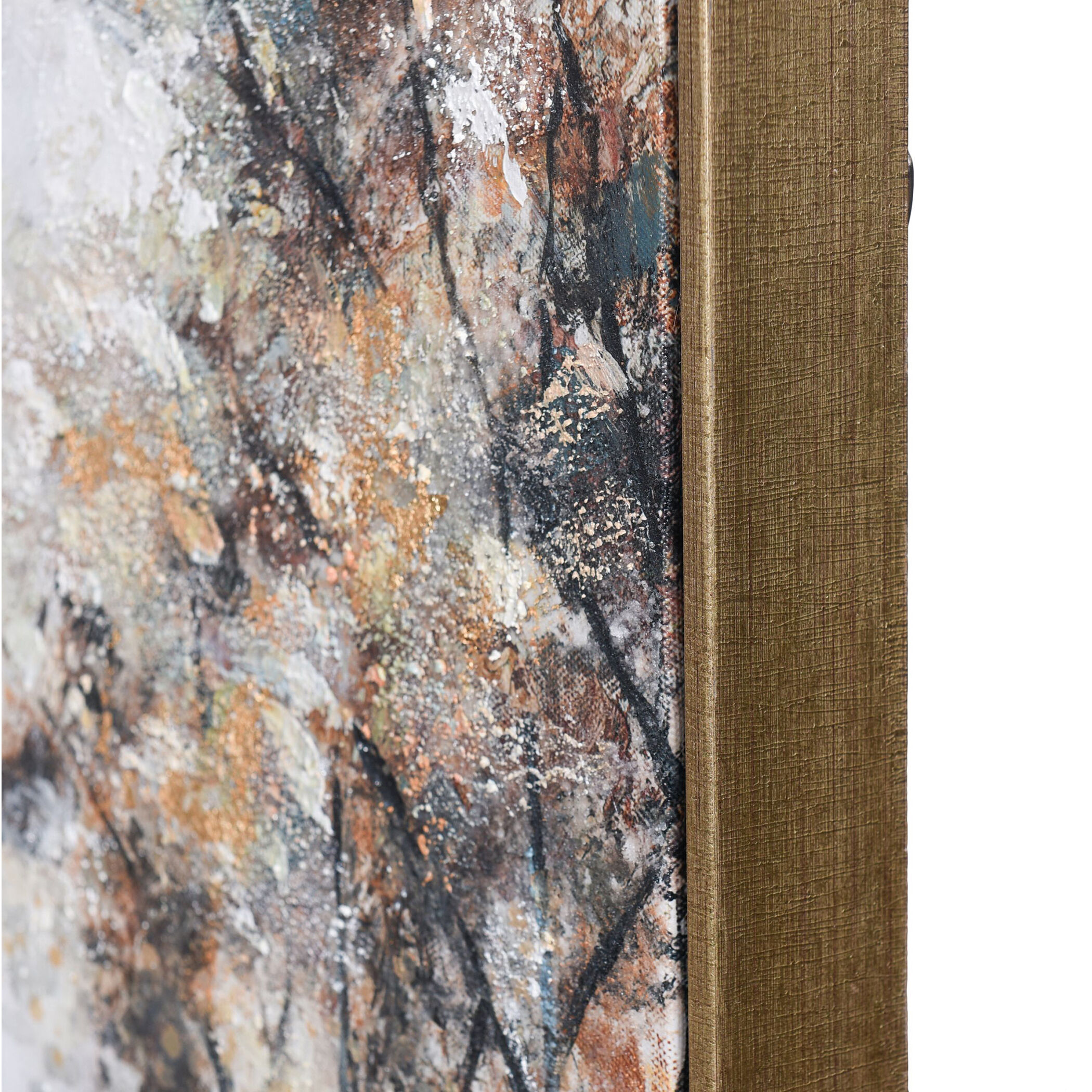 Plantation Trees White-Brown-Grey Multi-Color-Acrylic Accents Wall Art