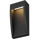 Taper LED 10 inch Sand Black Outdoor Wall Sconce