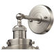Seaport Sconce Wall Light in Satin Nickel