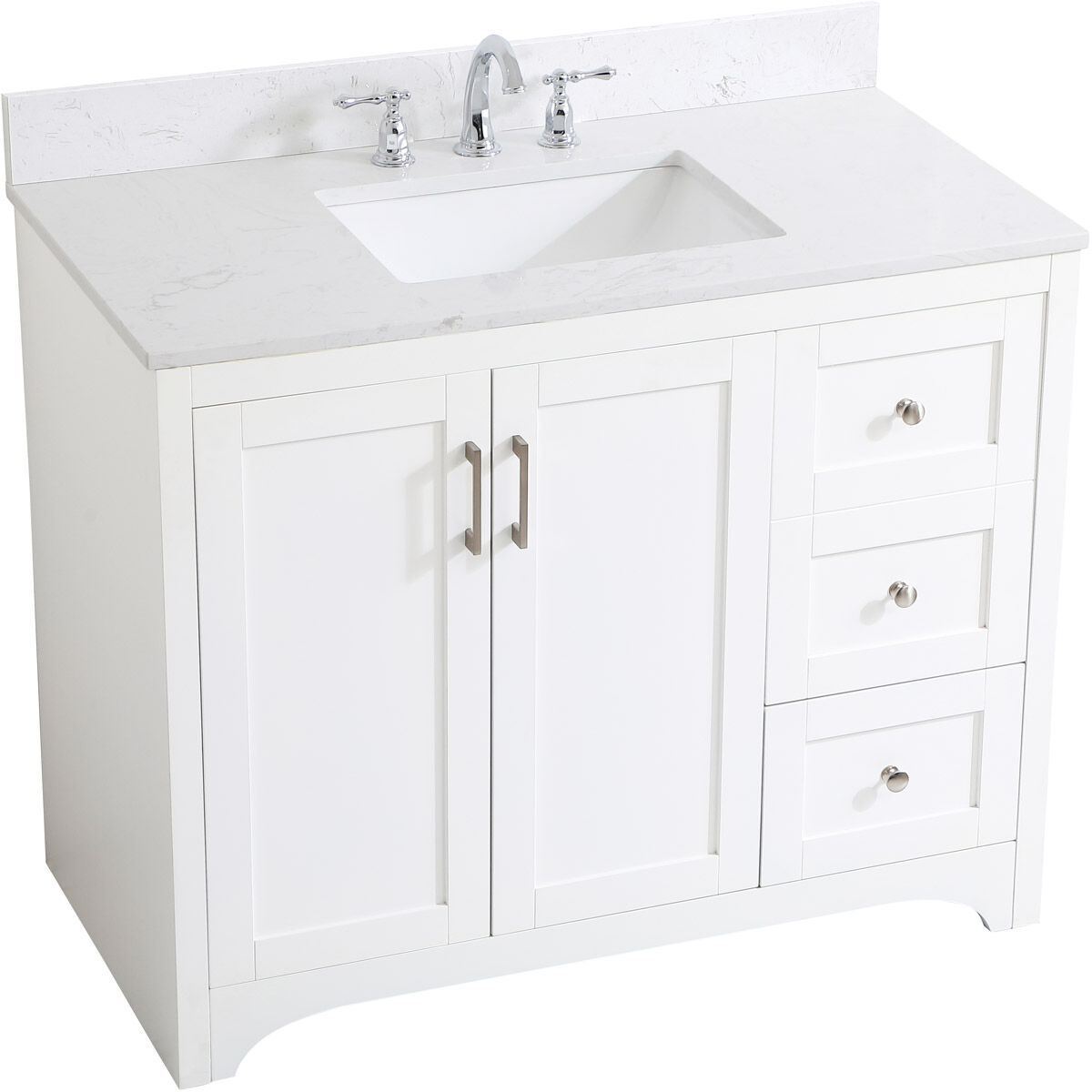 Moore 42 X 22 X 34 inch White Vanity Sink Set