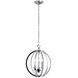 Karland LED 14 inch Polished Chrome Chandelier Ceiling Light