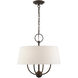 Cartwright 4 Light 18 inch English Bronze Pendant Chandelier Ceiling Light