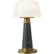 Clemence 10.5 inch 3 watt Pine Green Table Lamp Portable Light
