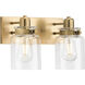 Calhoun 2 Light 13 inch Vintage Brass Bath Vanity Wall Light