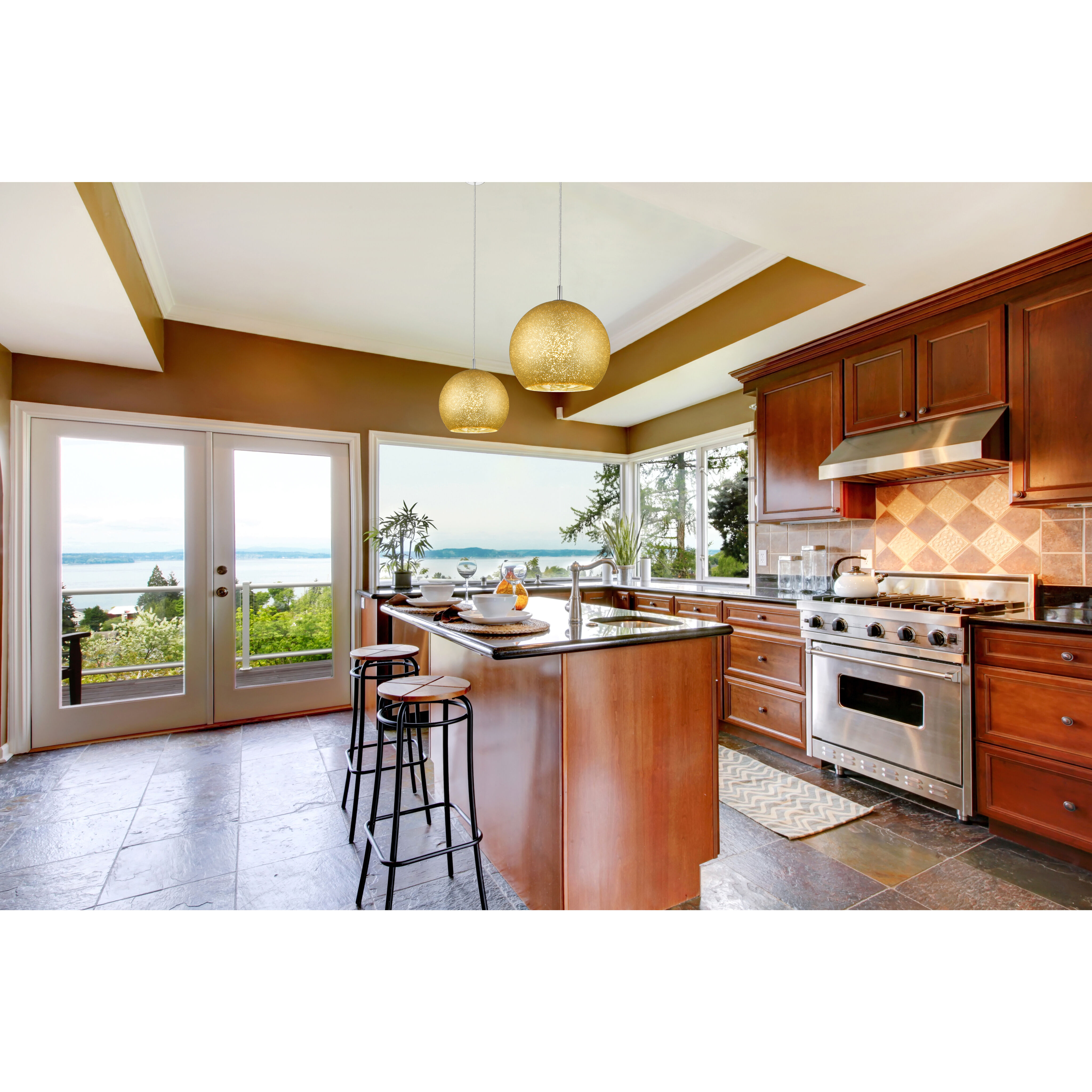 Nimbus 1 Light 12 inch Chrome Pendant Ceiling Light