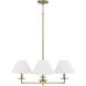 Gilda 4 Light 29.75 inch Aged Brass Chandelier Ceiling Light