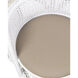 Emanuelle White and Natural and Linho Sand Accent Chair