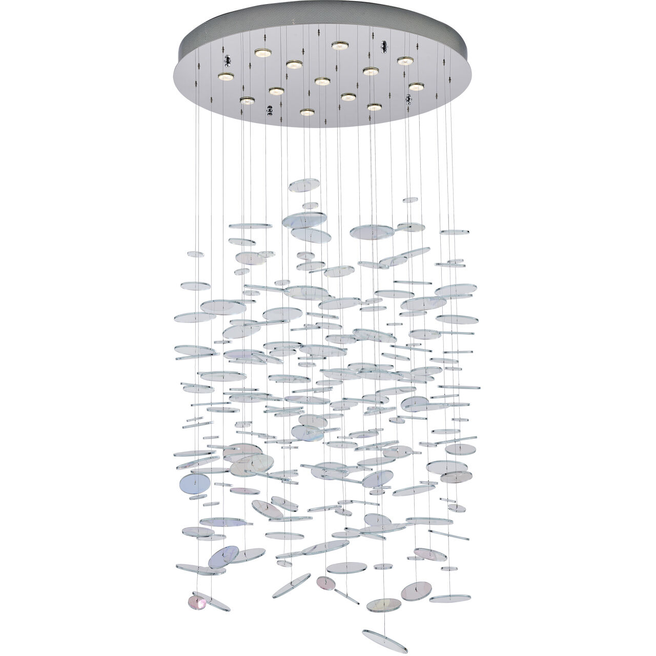 Spettro 13 Light 36 inch Polished Chrome Chandelier Ceiling Light