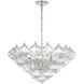 Julie Neill Caselli LED 35.5 inch Polished Nickel Basket Chandelier Ceiling Light