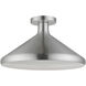 Geneva 1 Light 15 inch Brushed Aluminum Semi-Flush Mount Ceiling Light