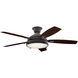 Hatteras Bay 52 inch Weathered Zinc with Medium Walnut Blades Ceiling Fan