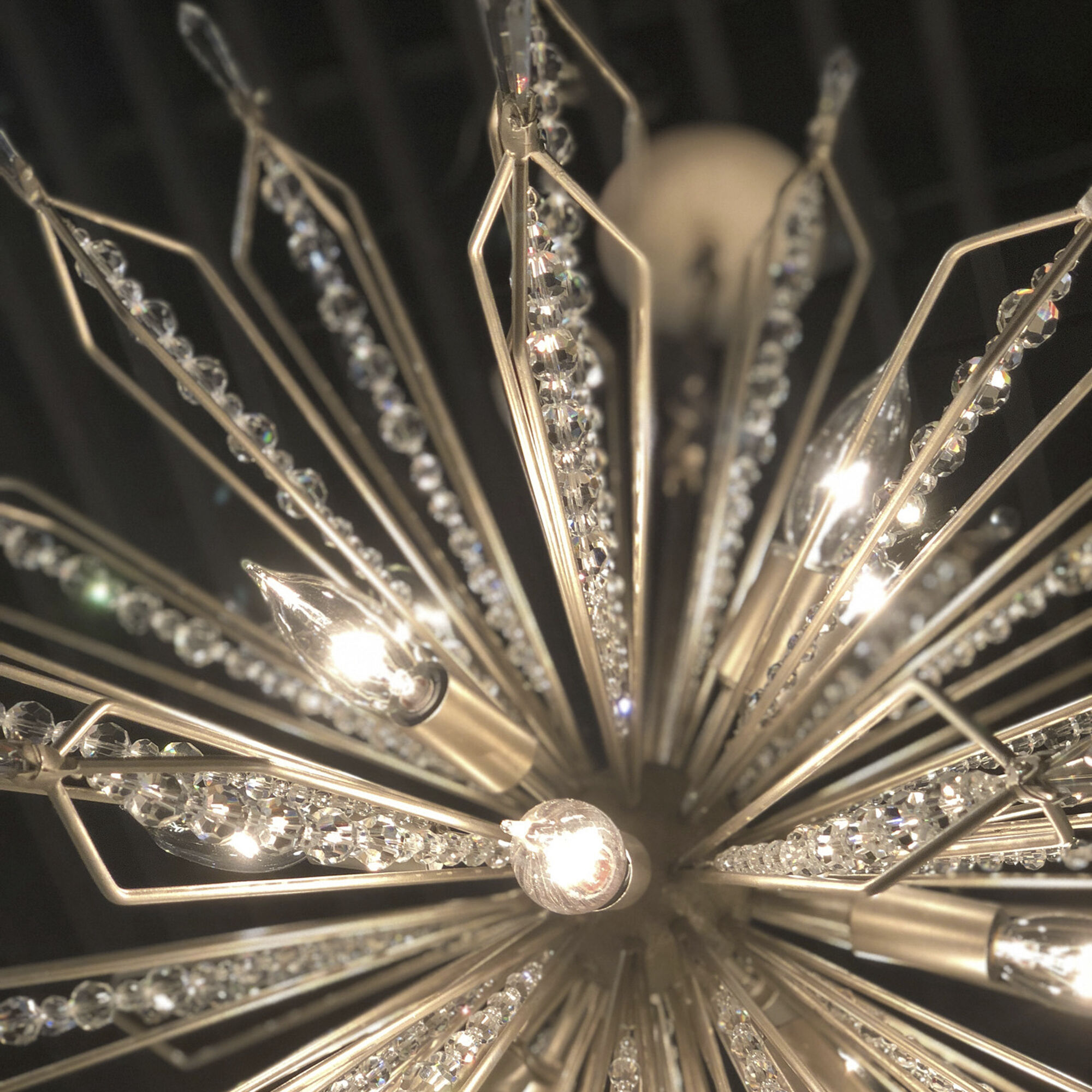 Orbital 8 Light 22 inch Gold Dust Pendant Ceiling Light