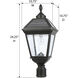 Imperial 1 Light 24.25 inch Black Post Light, Solar