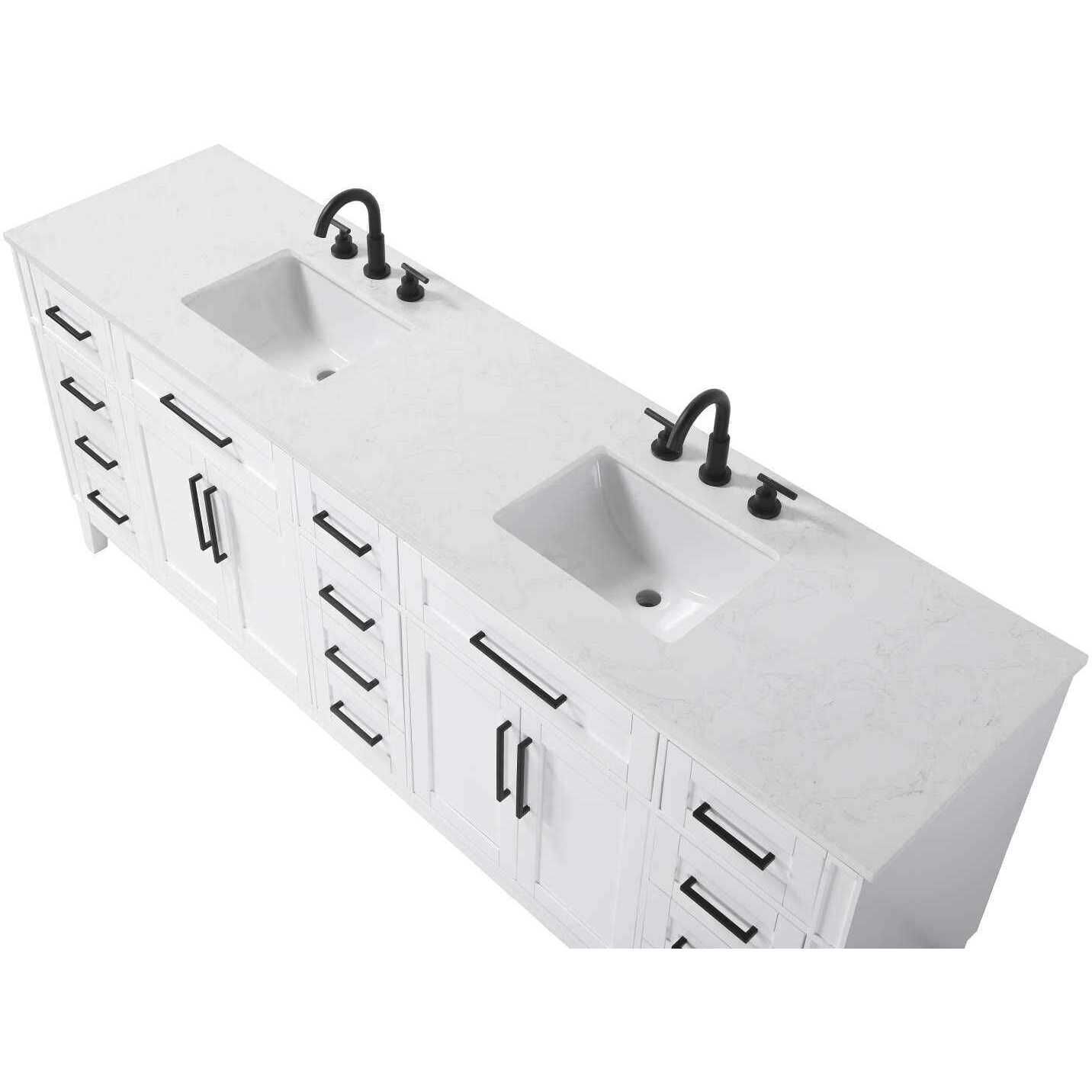 Virginia 84 X 35 inch White Bathroom Vanity Cabinet