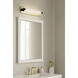 Arclume LED 24 inch Legacy Brass and Dark Matte Black Bath Bar Wall Light
