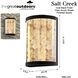 Great Outdoors Salt Creek LED 12.75 inch Coal Outdoor Wall Sconce