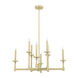 Briargrove 8 Light 30 inch Modern Brass Chandelier Ceiling Light