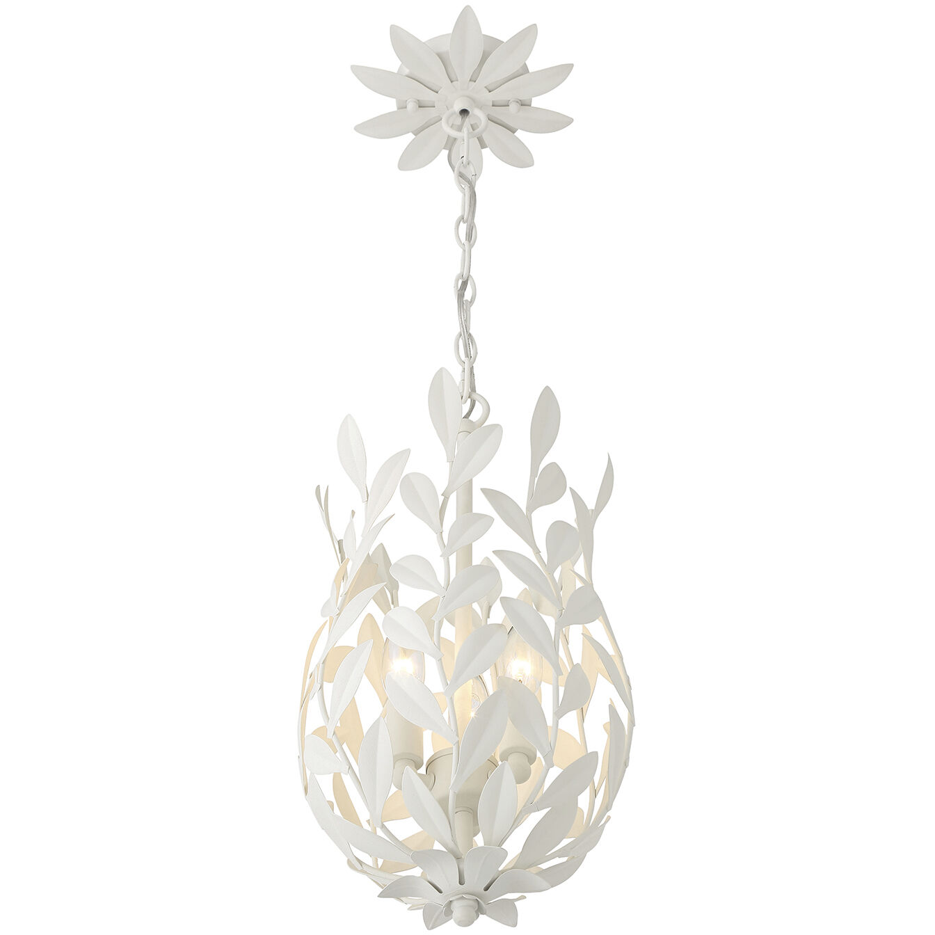 Broche 3 Light 9.5 inch Matte White Pendant Ceiling Light