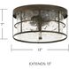 Bristol 2 Light 13 inch Farm House Flush Mount Ceiling Light
