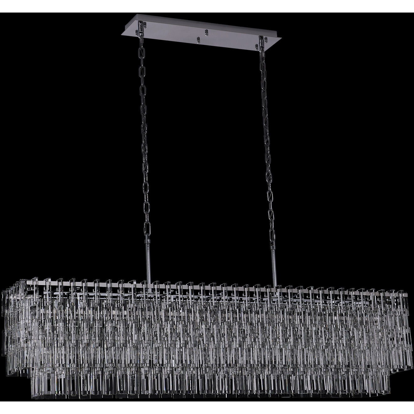 Catene 7 Light 12 inch Chrome Linear Pendant Ceiling Light